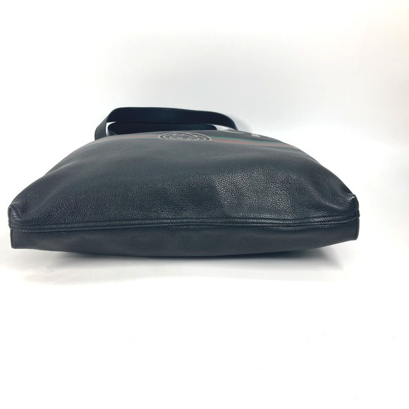 Gucci Sherry Line Logo Shoulder Bag Tote Leather Black - Picture 5 of 14